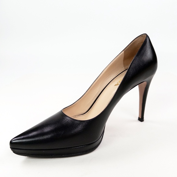 Prada Shoes - Prada Vitello Lux 3 Platform Pumps Heels
